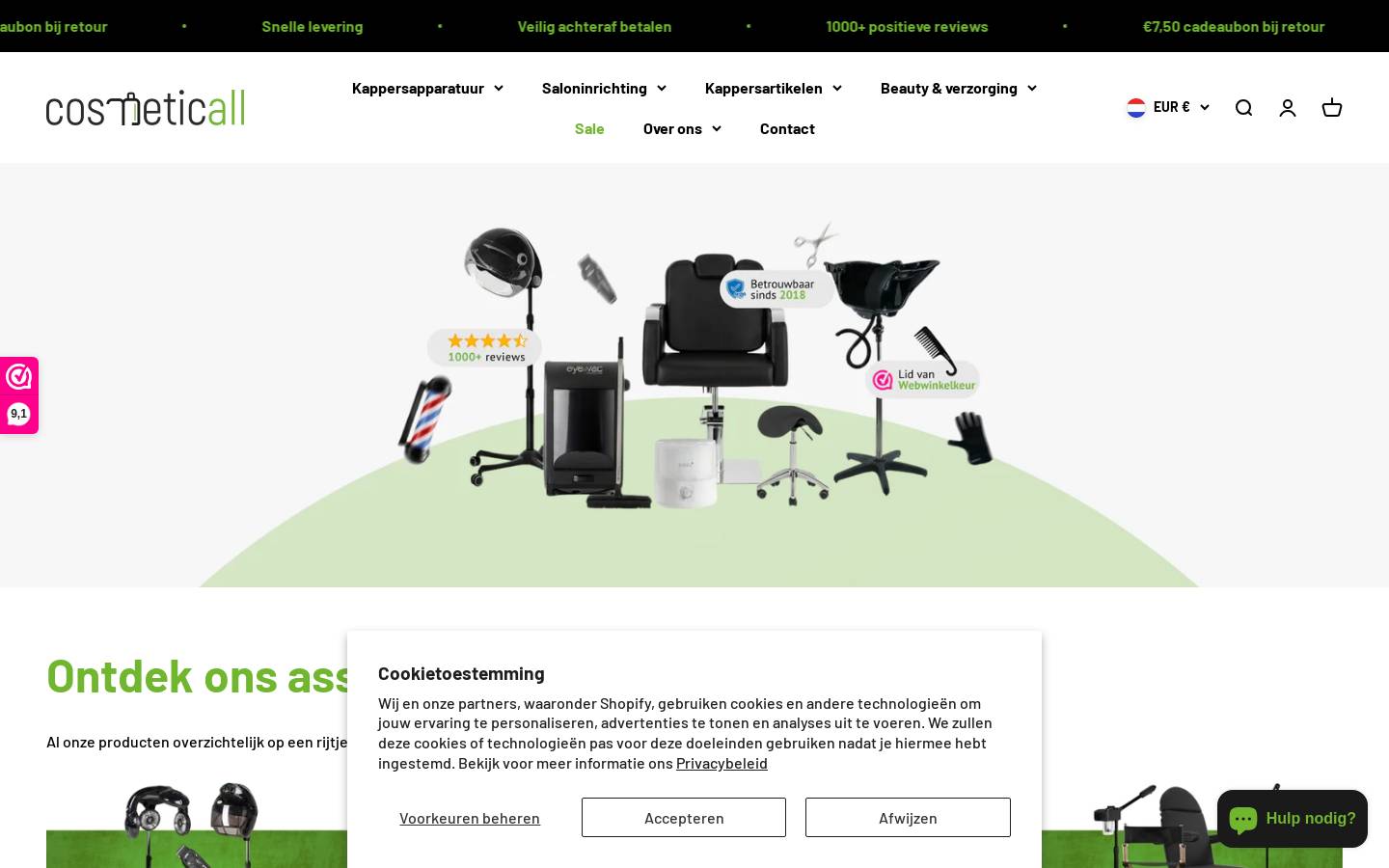 allesvoordekapper.nl homepage screenshot