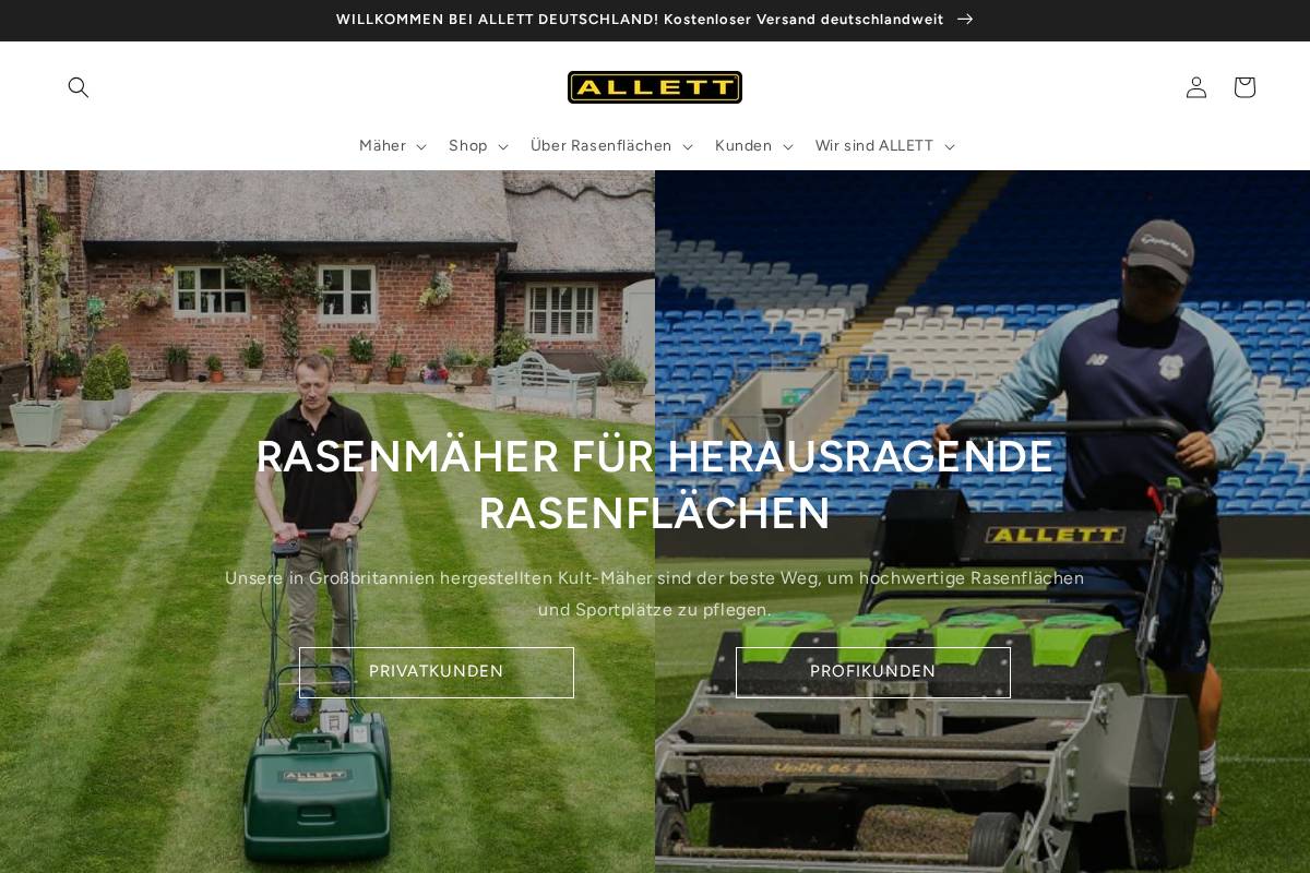 allett.de homepage screenshot
