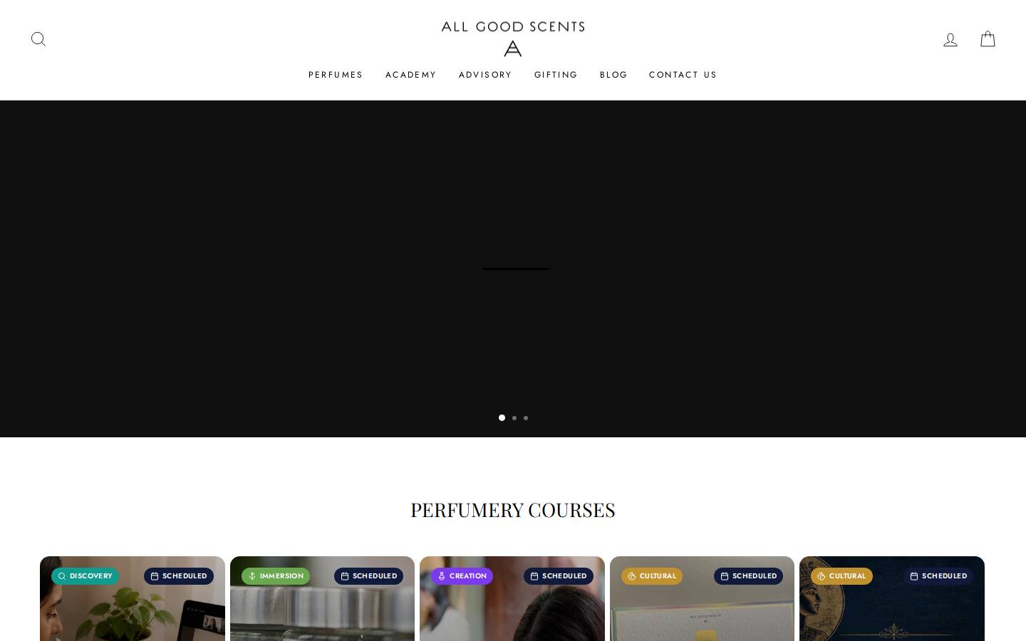 allgoodscents.com homepage screenshot
