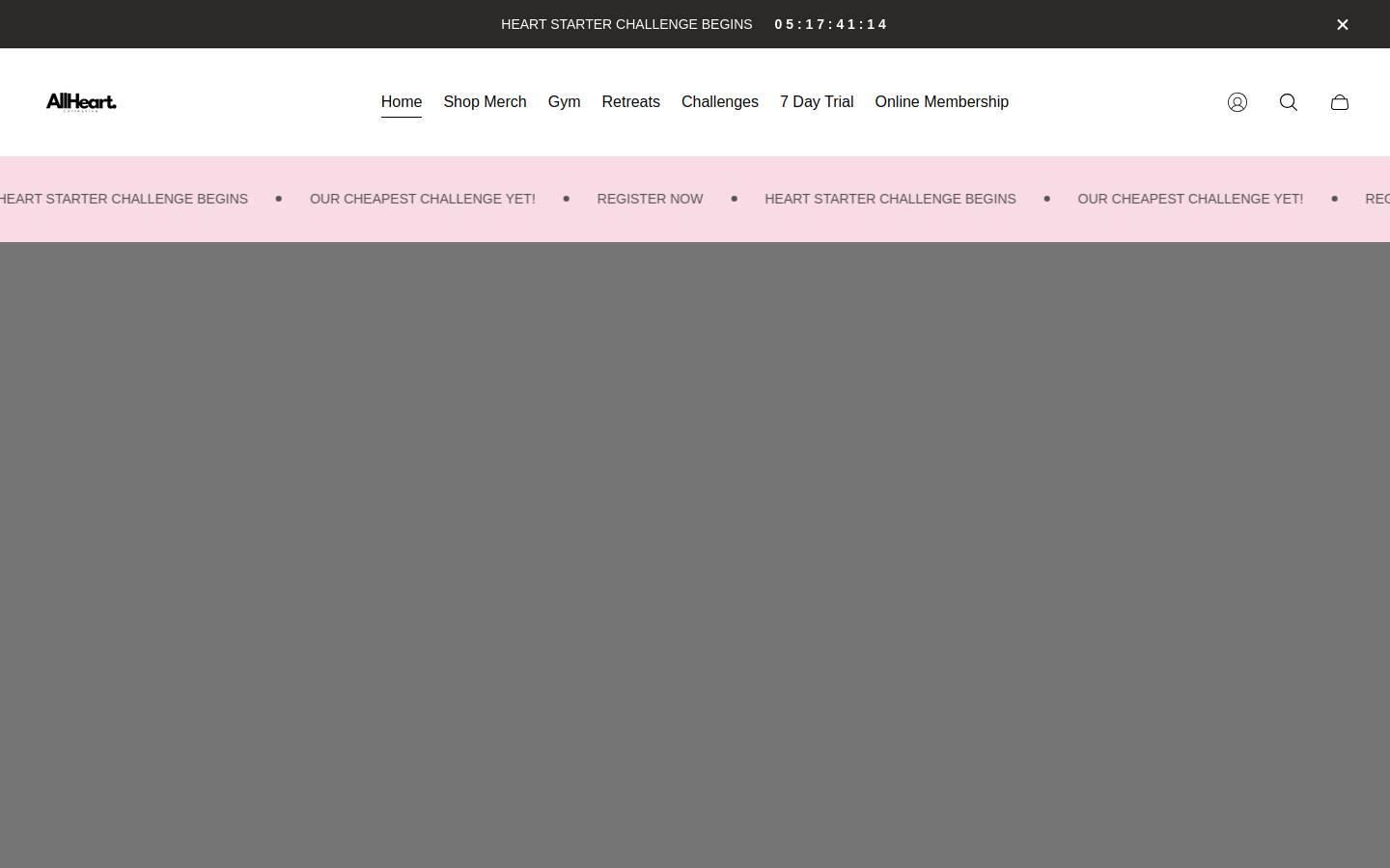 allheartcollective.com homepage screenshot