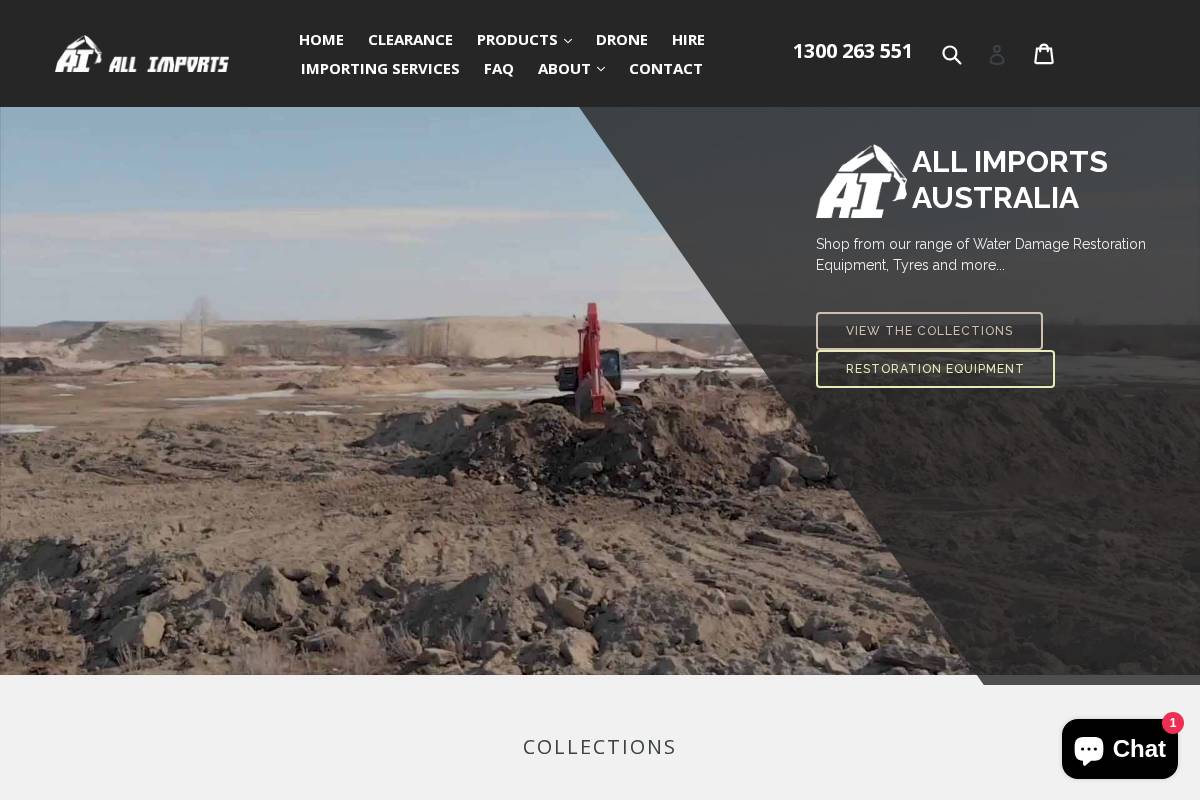allimports.com.au homepage screenshot