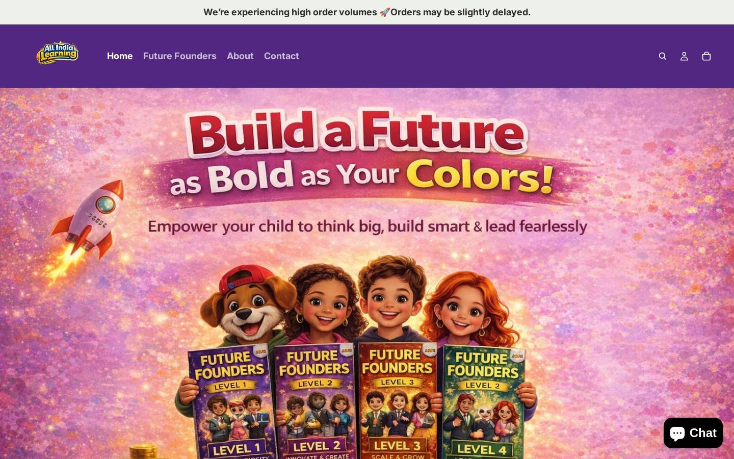 allindialearning.com homepage screenshot