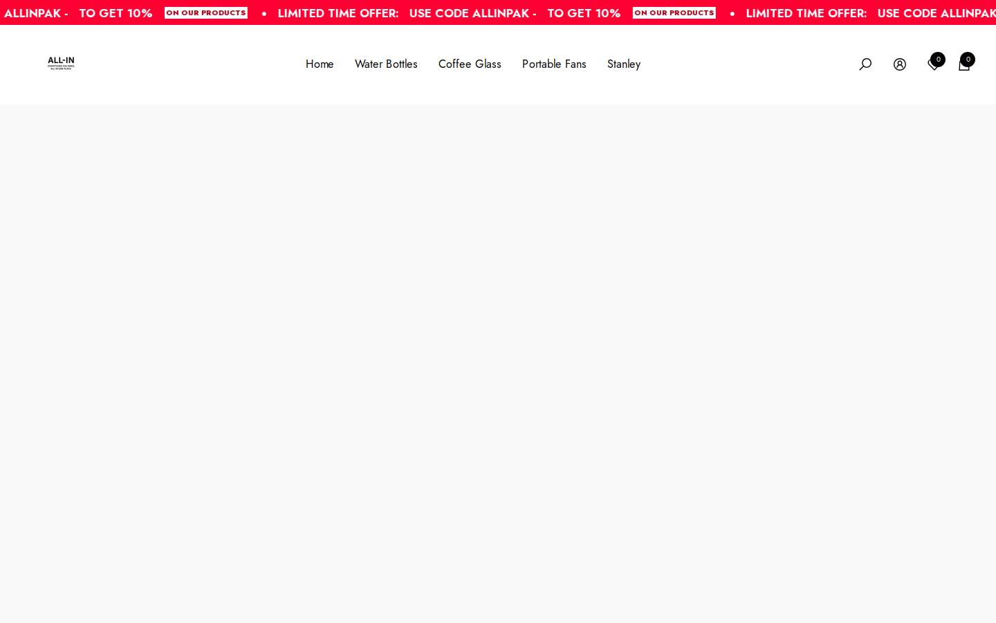 allinpak.com homepage screenshot