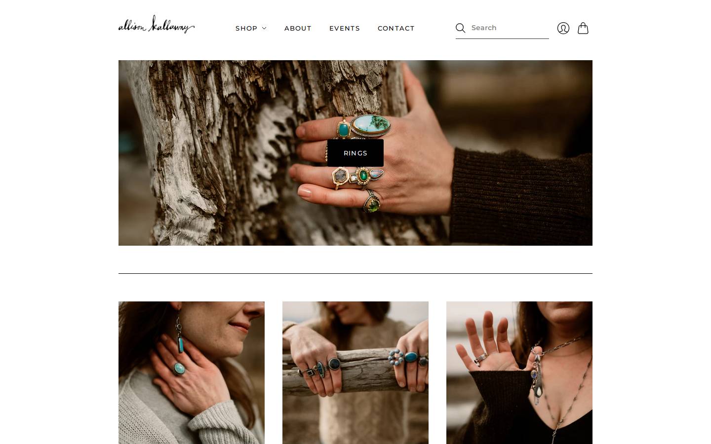 allisonkallaway.com homepage screenshot