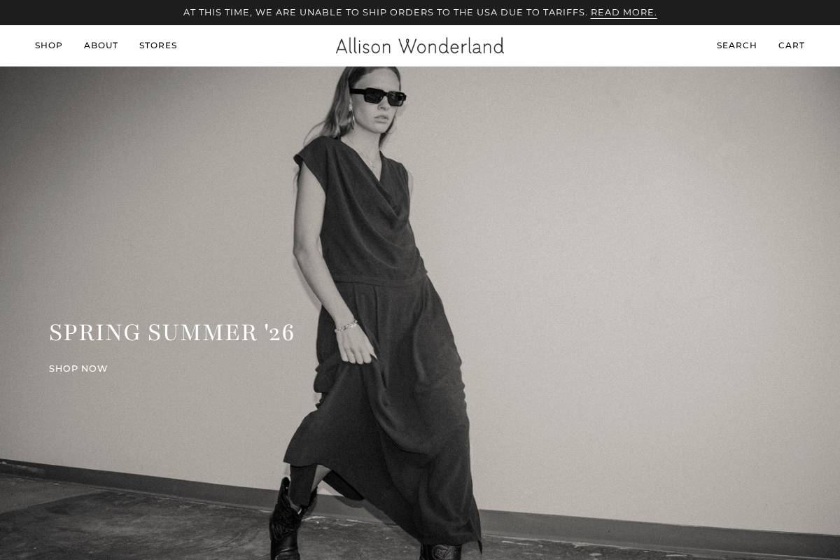 allisonwonderland.ca homepage screenshot
