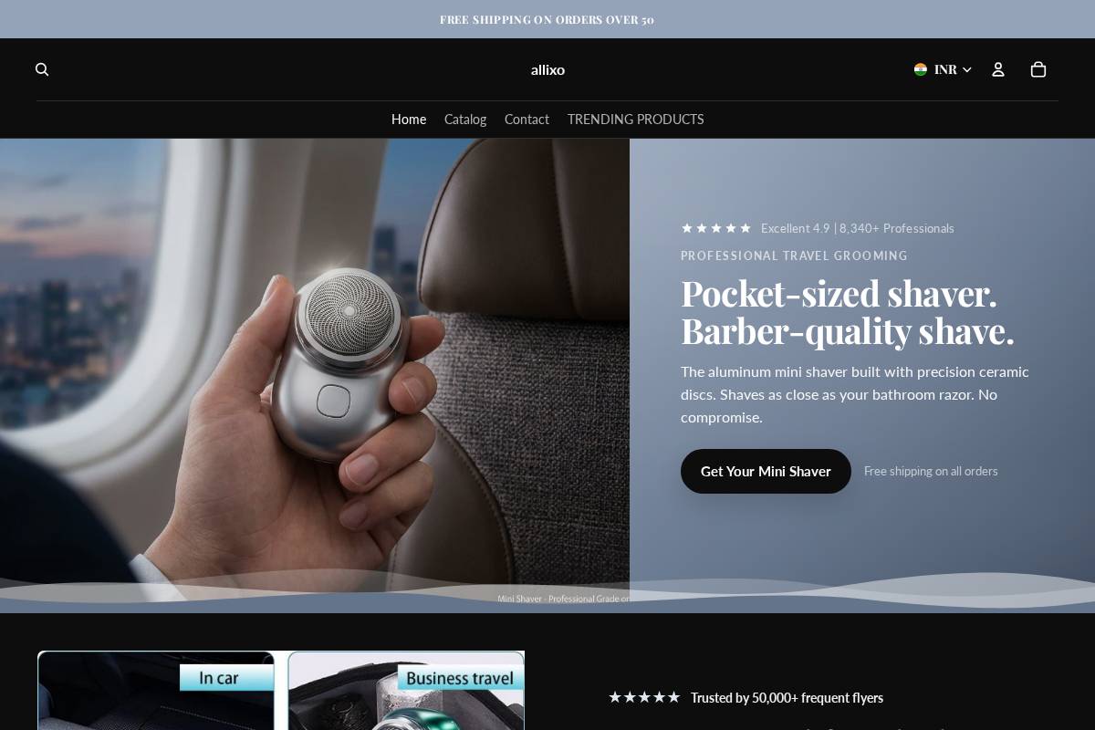 allixo.in homepage screenshot