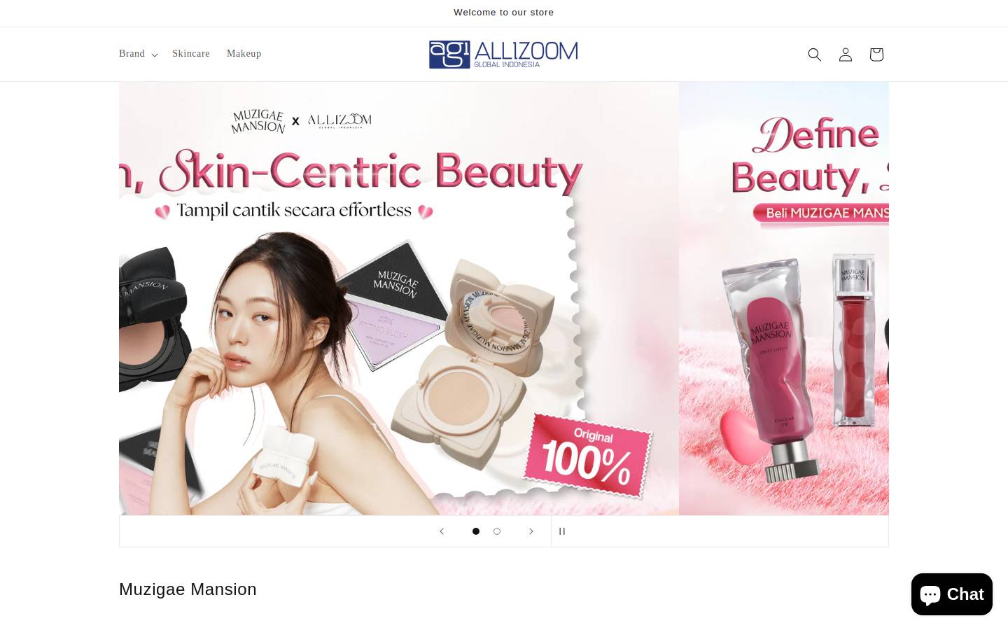 allizoom.com homepage screenshot