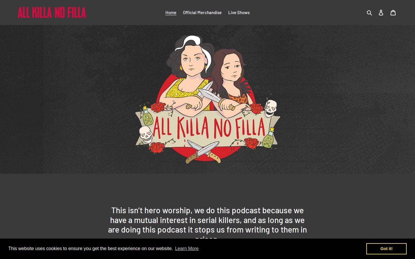 allkillanofilla.com homepage screenshot