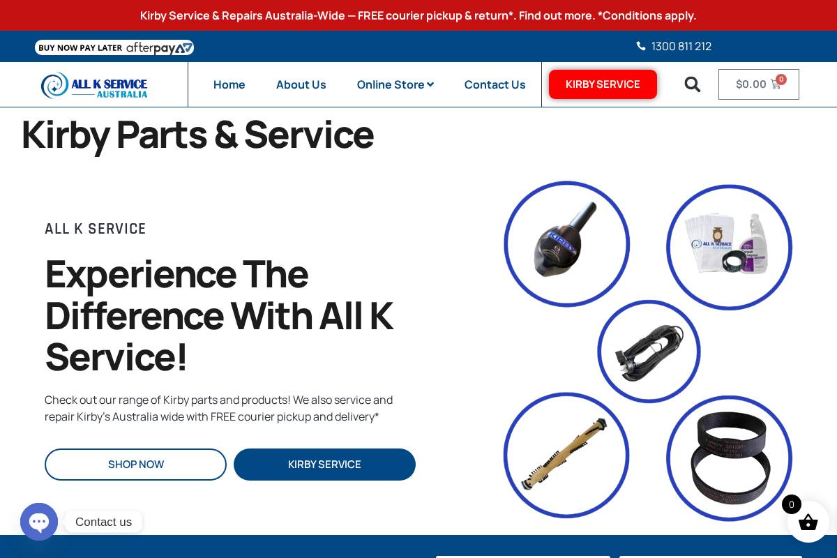 allkservice.com.au homepage screenshot