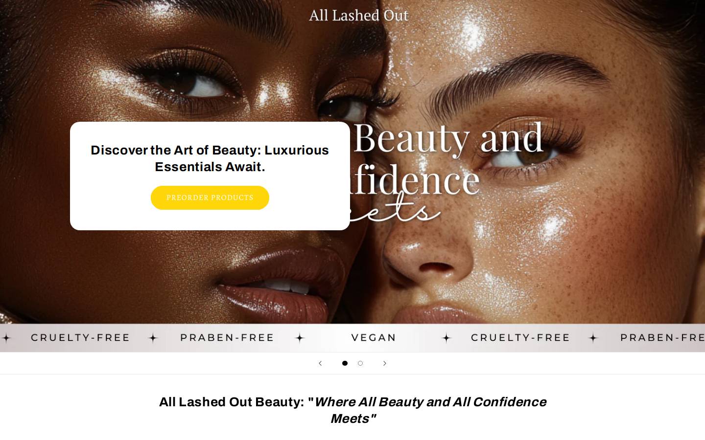 alllashedout.com homepage screenshot