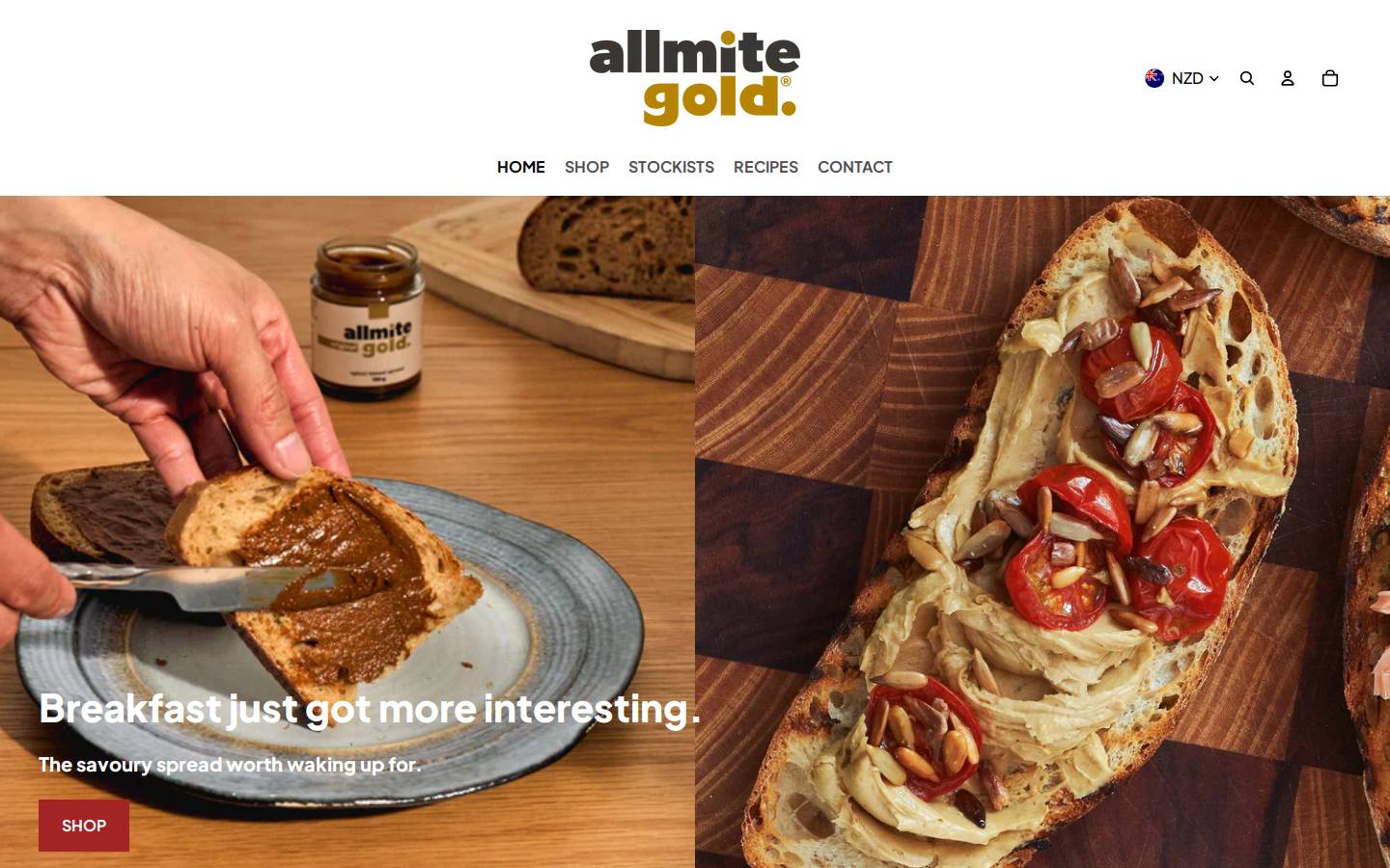 allmitegold.com homepage screenshot