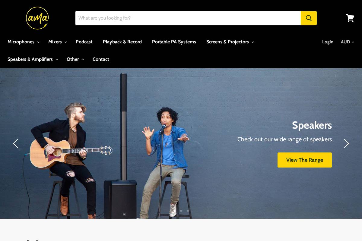 allmyaudio.com.au homepage screenshot
