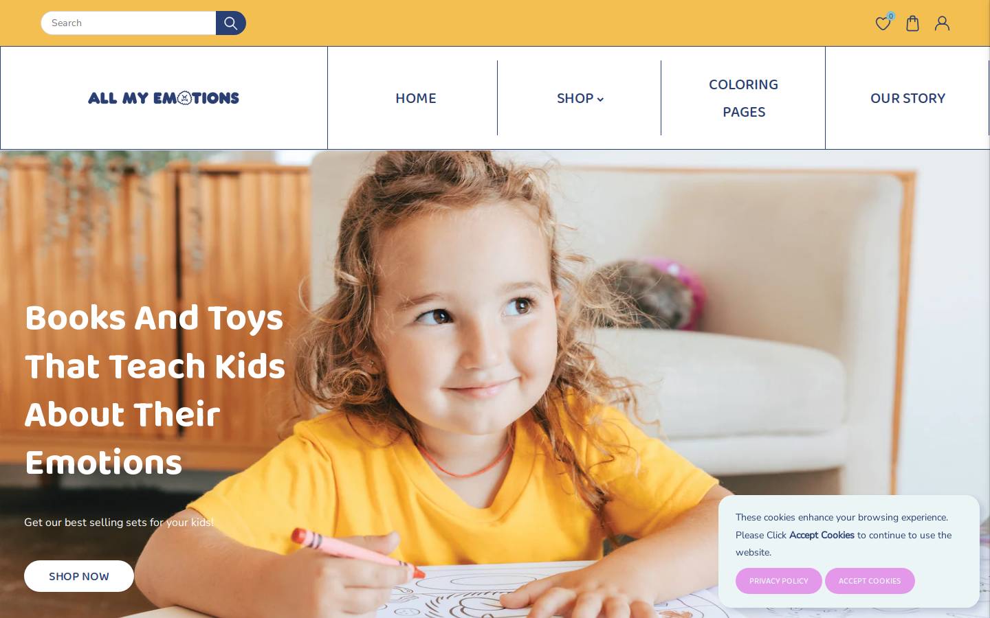 allmyemotions.com homepage screenshot