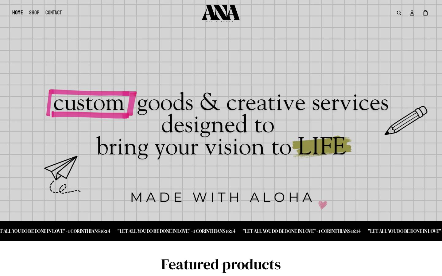 allnaloha.com homepage screenshot