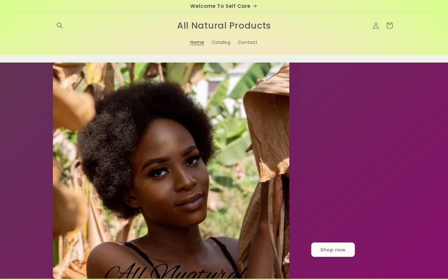 allnaturalproducts.org homepage screenshot