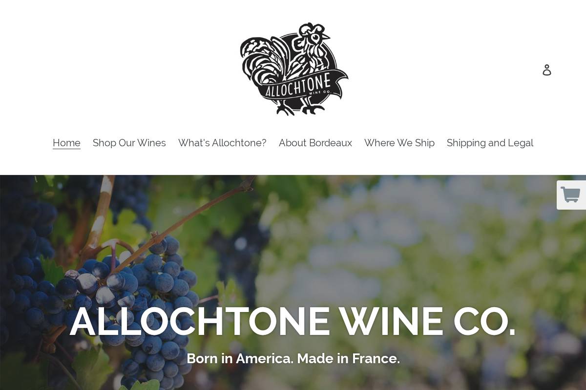 allochtone.com homepage screenshot