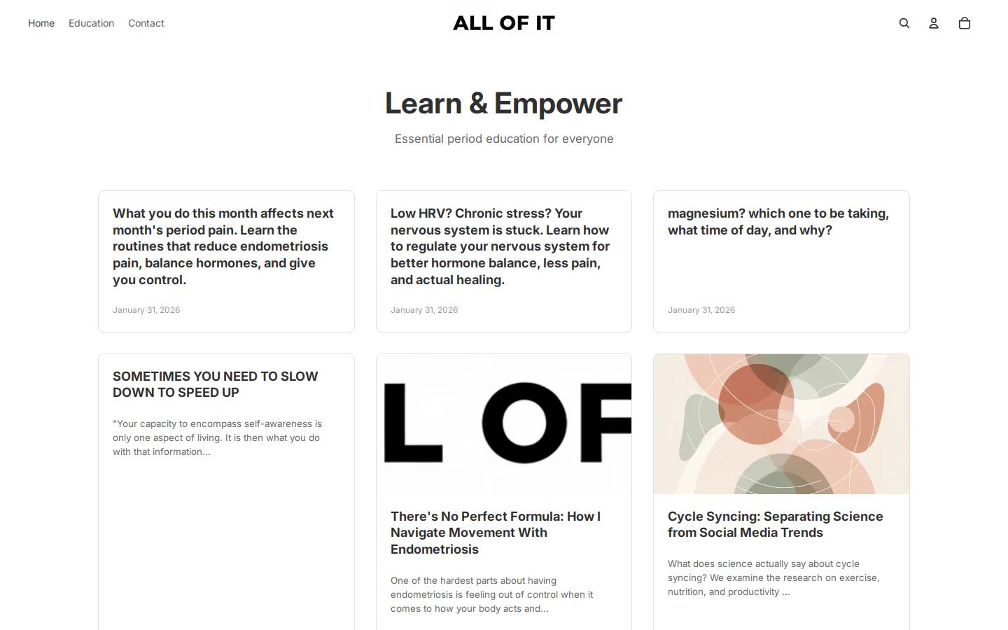 allofit.com.au homepage screenshot