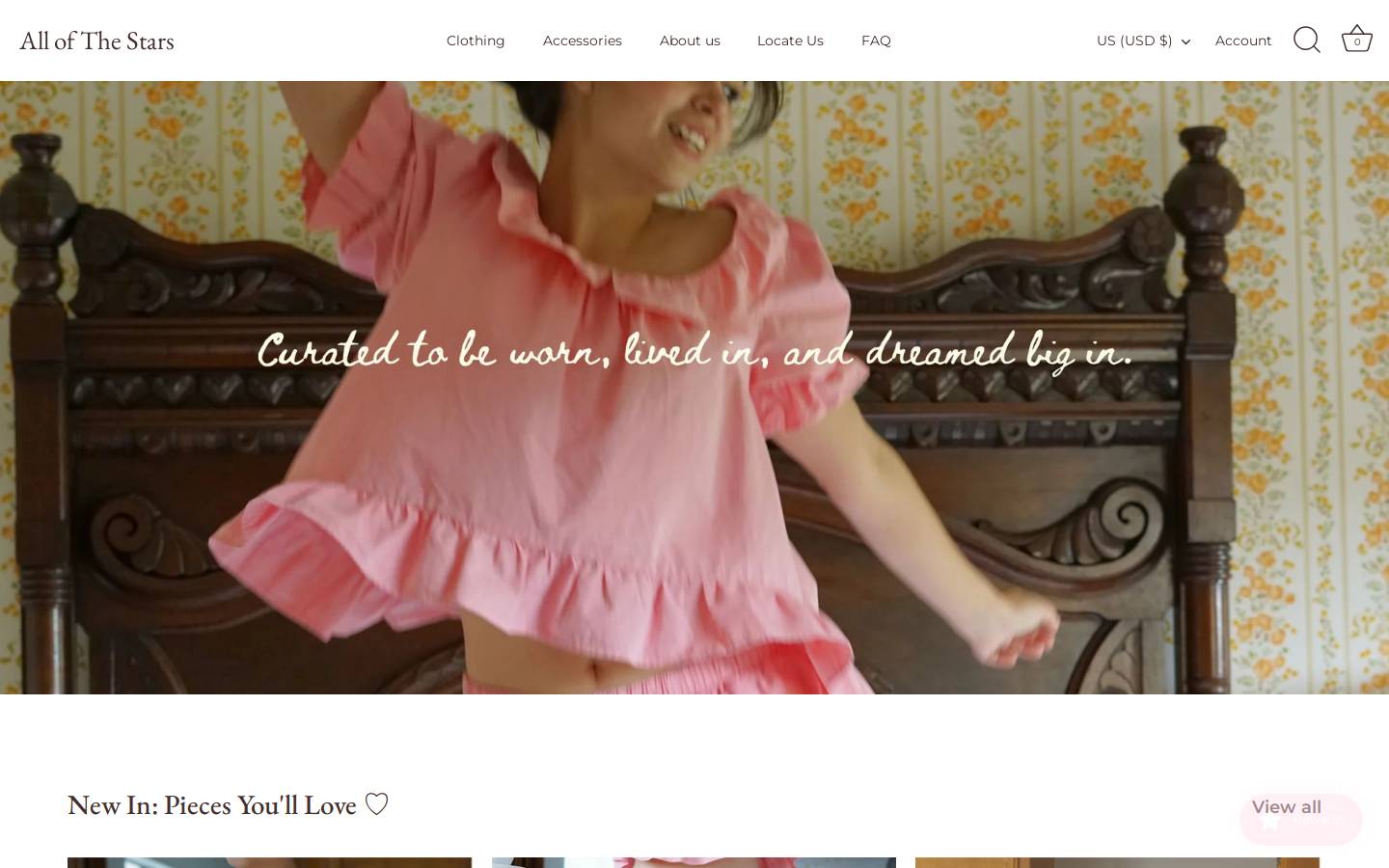 allofthestars.shop homepage screenshot