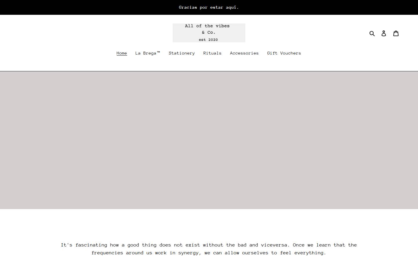 allofthevibes.com homepage screenshot