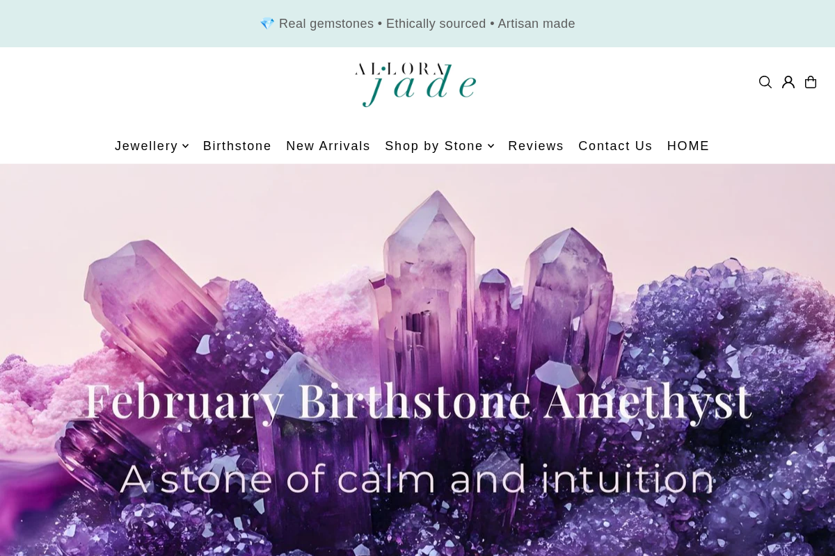 allorajade.com.au homepage screenshot