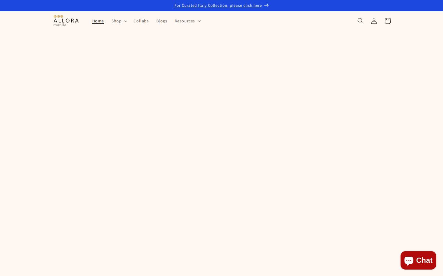alloramanila.com homepage screenshot