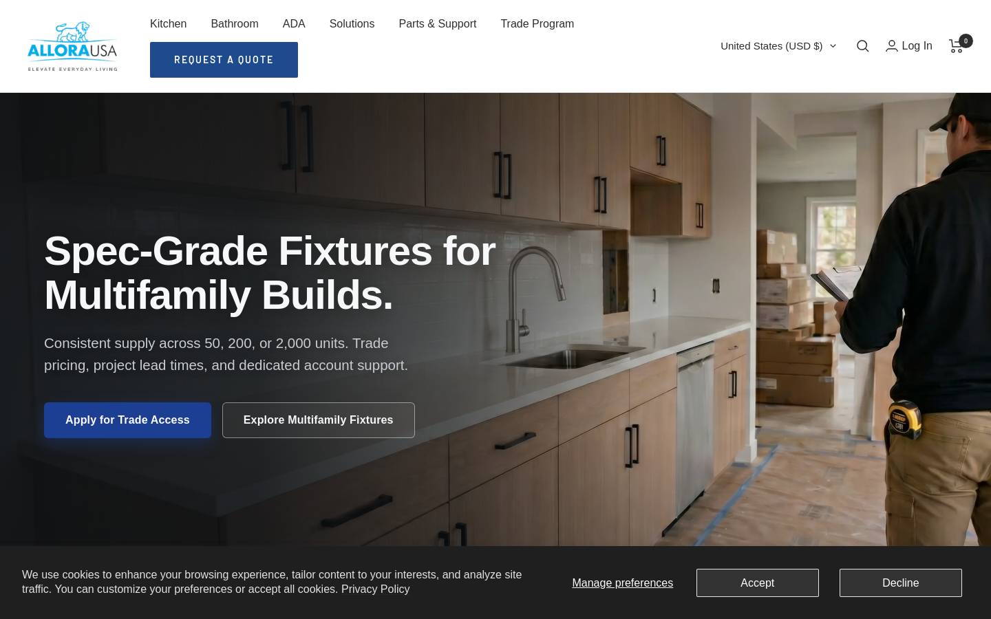 allorausa.com homepage screenshot