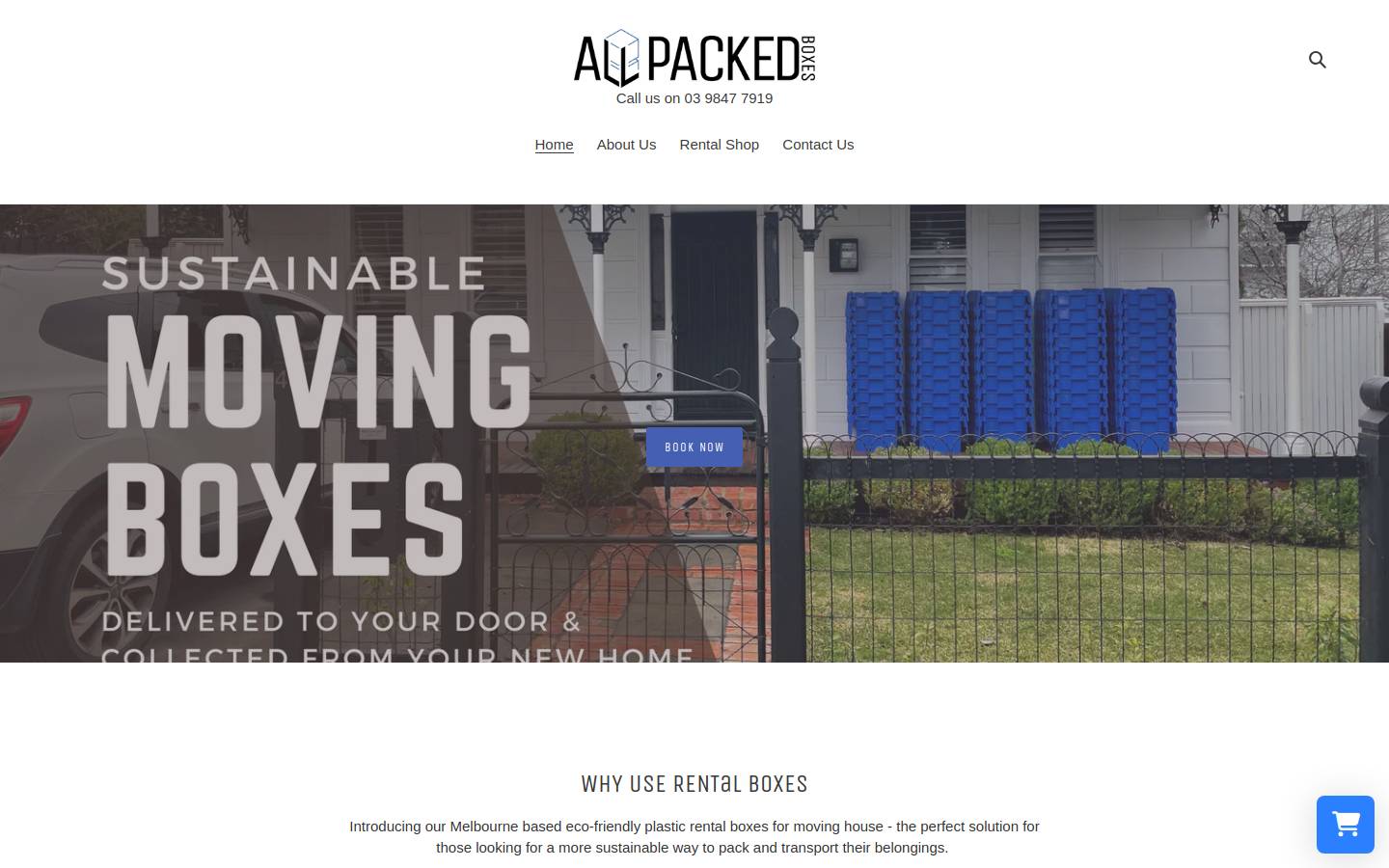 allpacked.com.au homepage screenshot