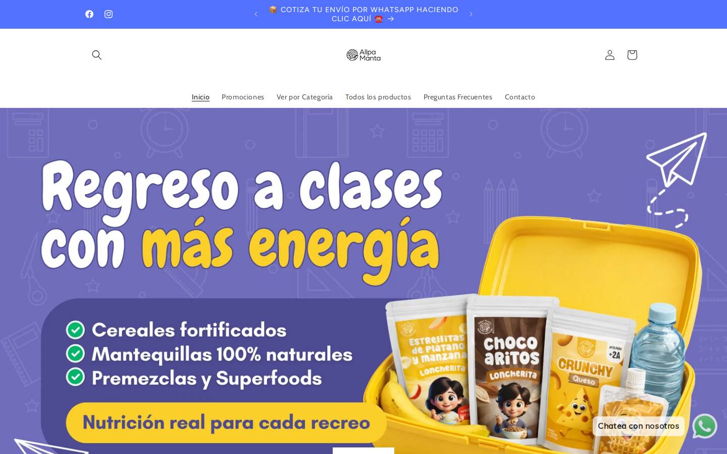 allpamantaperu.pe homepage screenshot