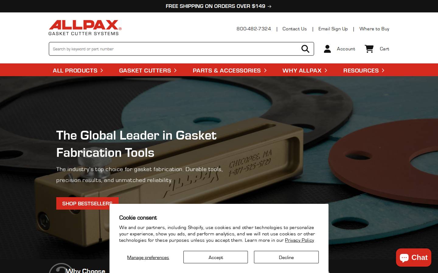 allpaxcorp.com homepage screenshot