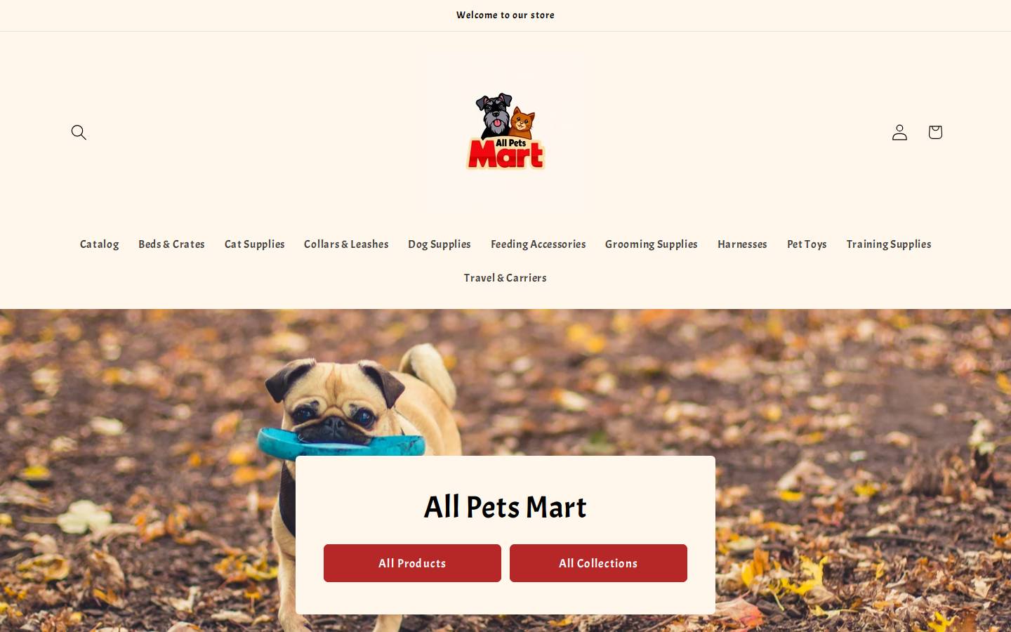 allpetsmart.com homepage screenshot