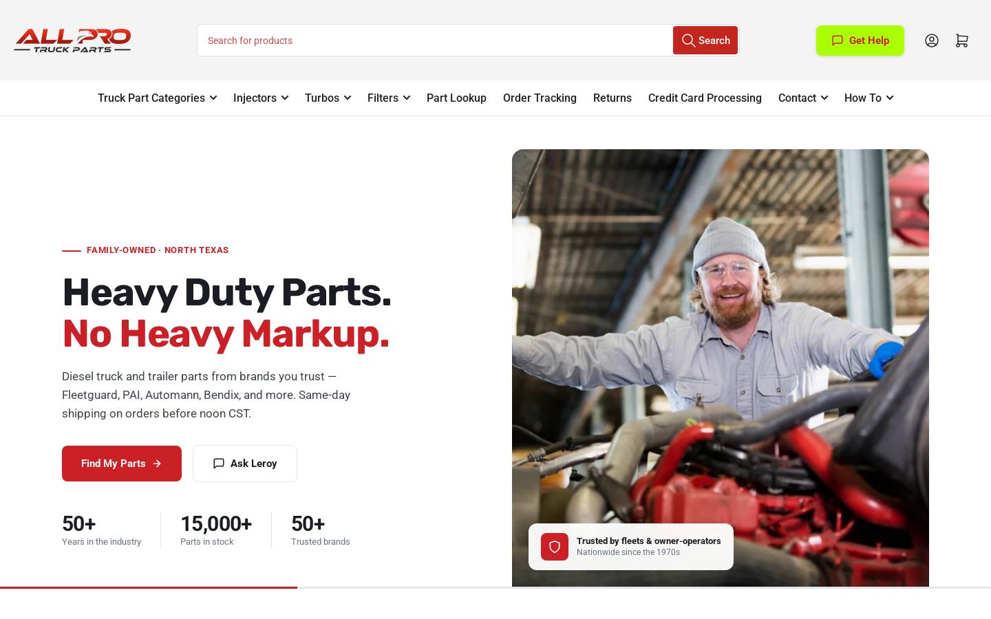 allprodiesel.net homepage screenshot