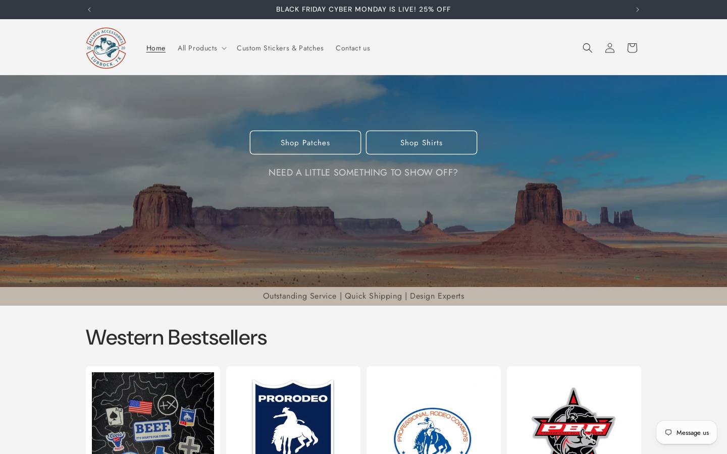 allredaccessories.com homepage screenshot