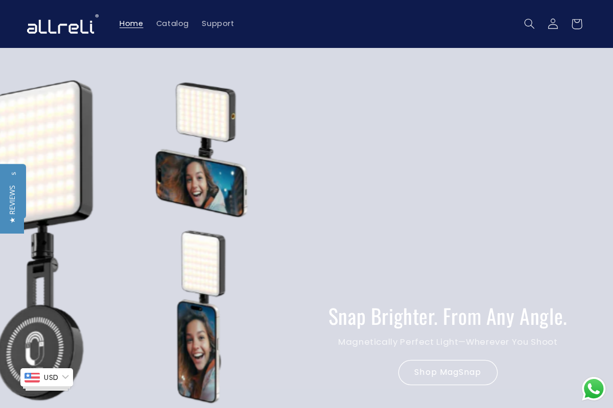 Allreli homepage screenshot