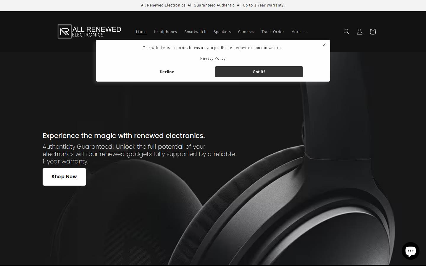 allrenewed.com homepage screenshot