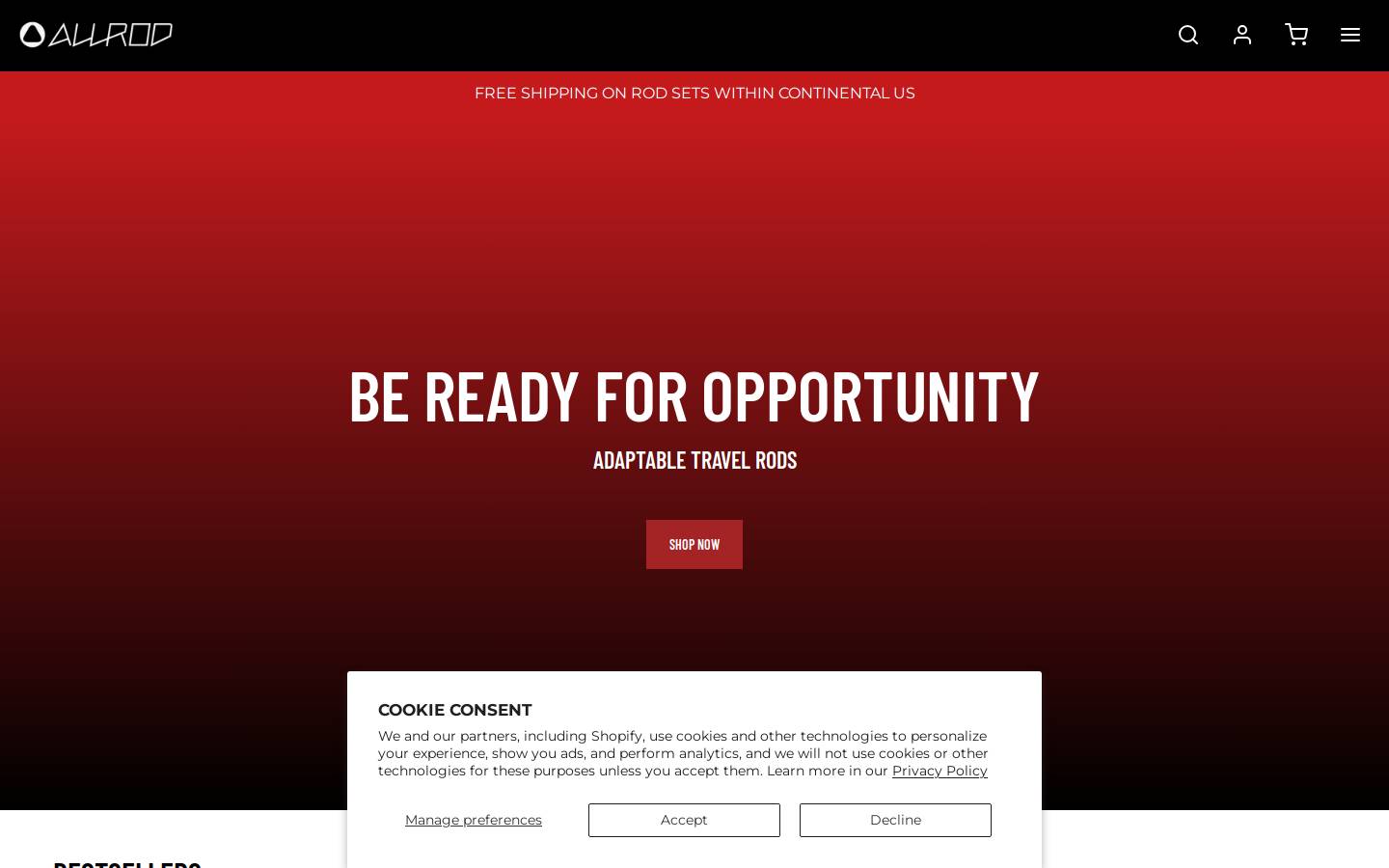 allrodco.com homepage screenshot