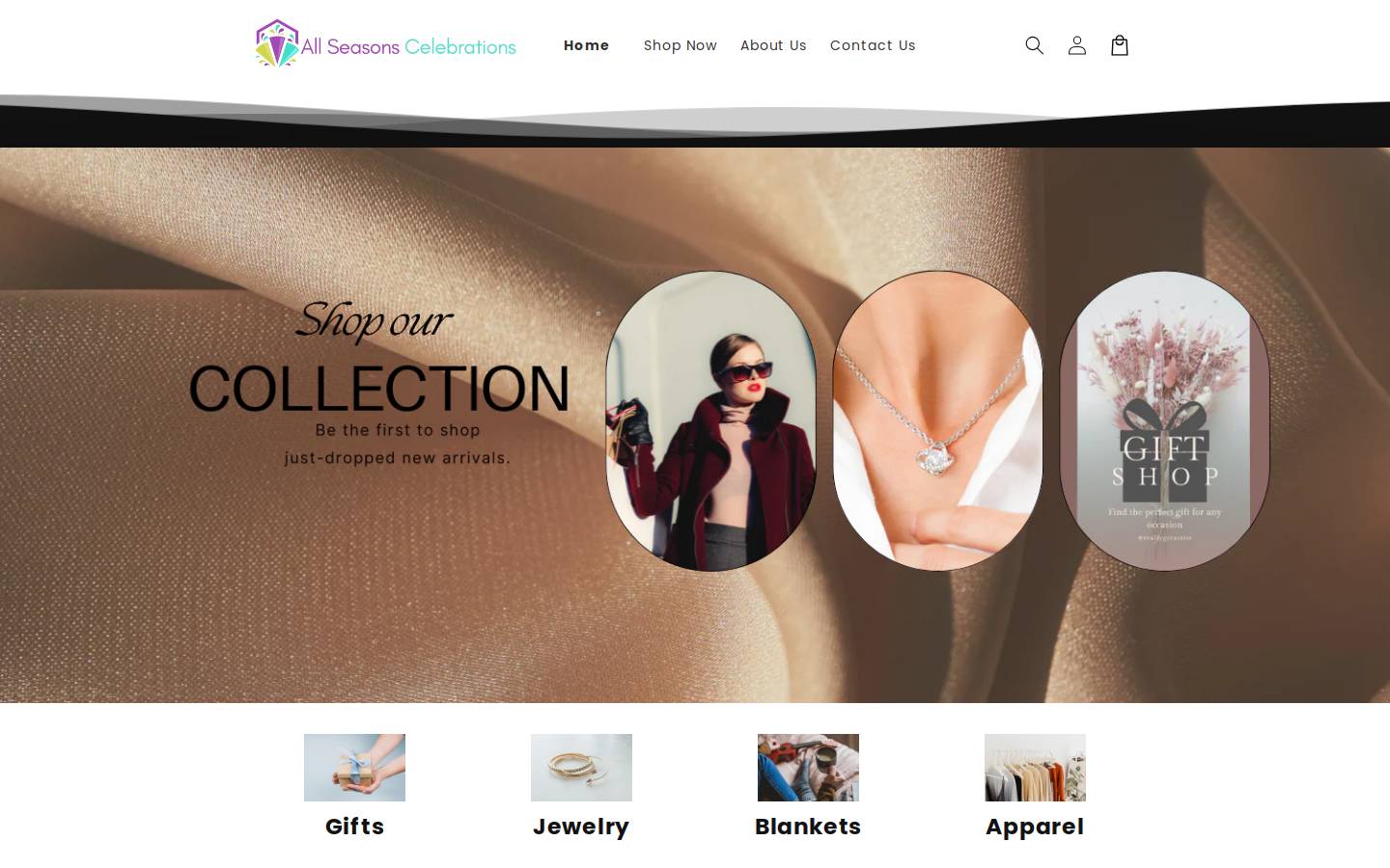allseasonscelebrations.com homepage screenshot