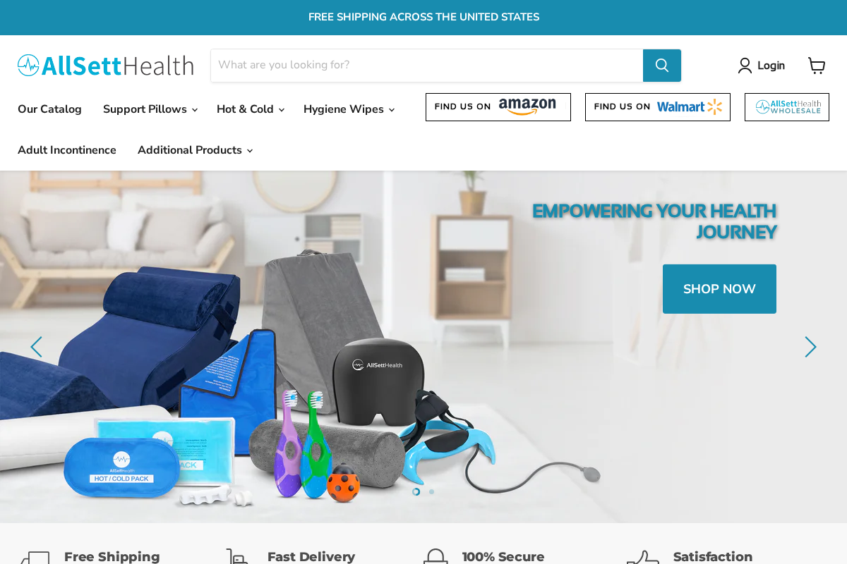 allsetthealth.com homepage screenshot