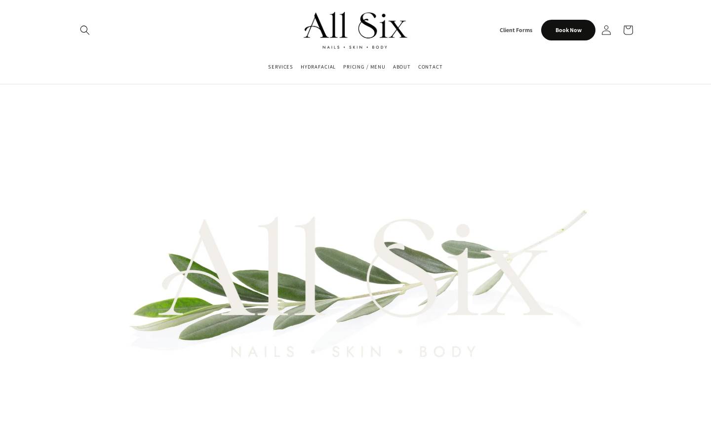 allsixsalon.com homepage screenshot