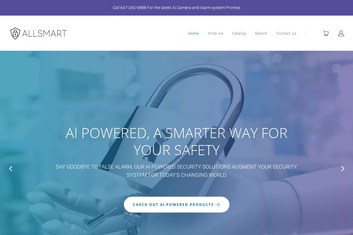 allsmart.ca homepage screenshot