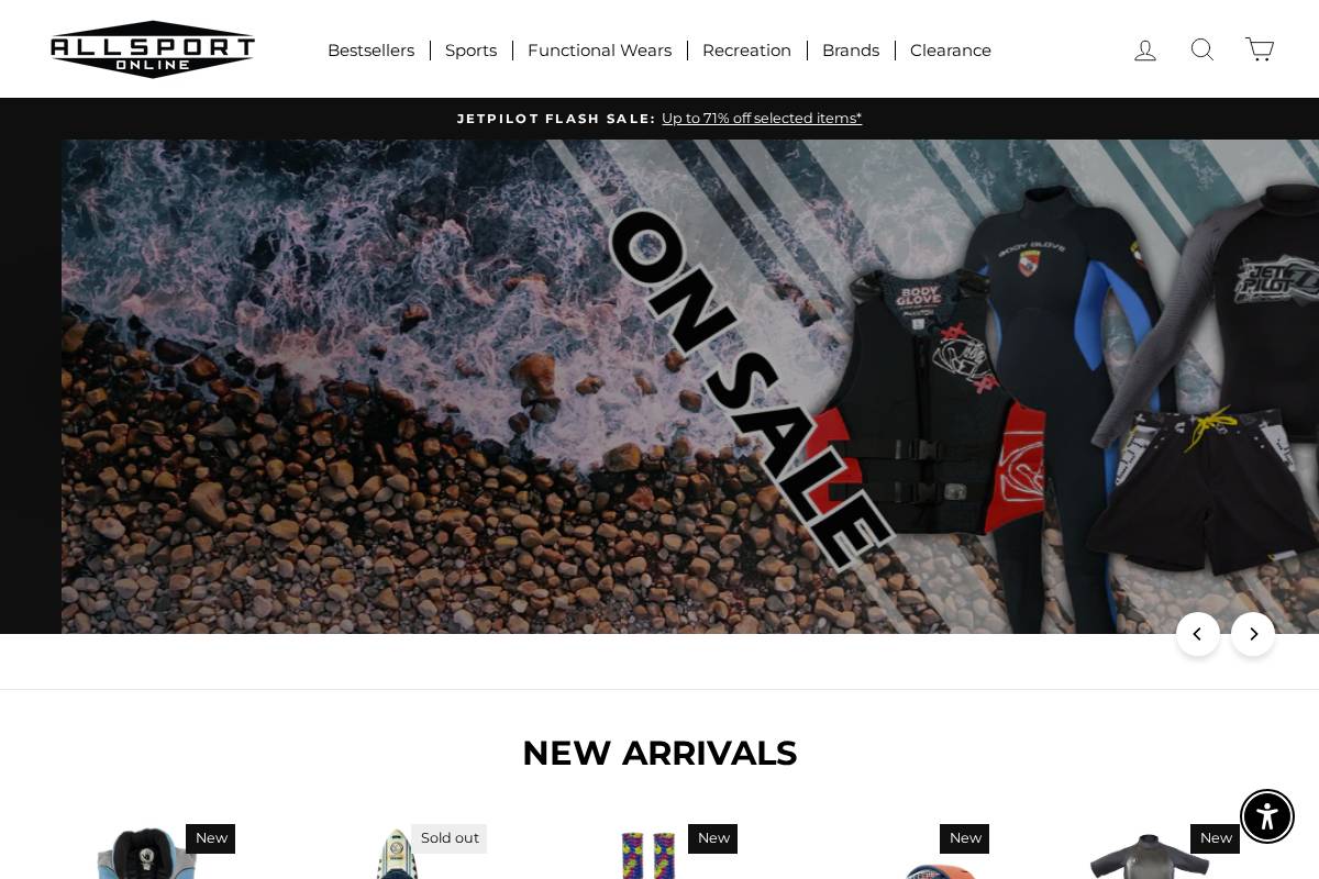 allsportonline.com homepage screenshot