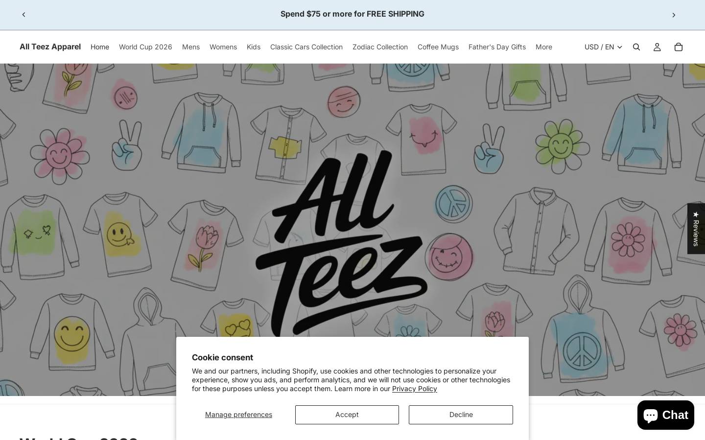 allteez.com homepage screenshot