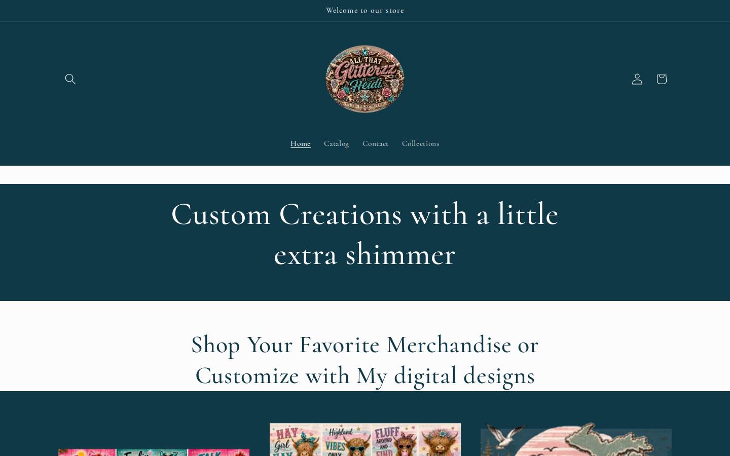 allthatglitterzz.com homepage screenshot