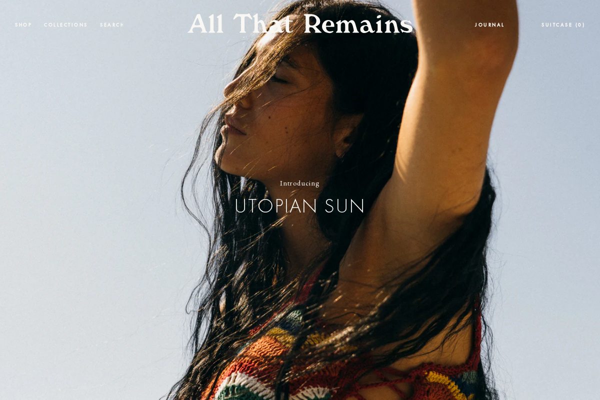 allthatremainslove.com homepage screenshot