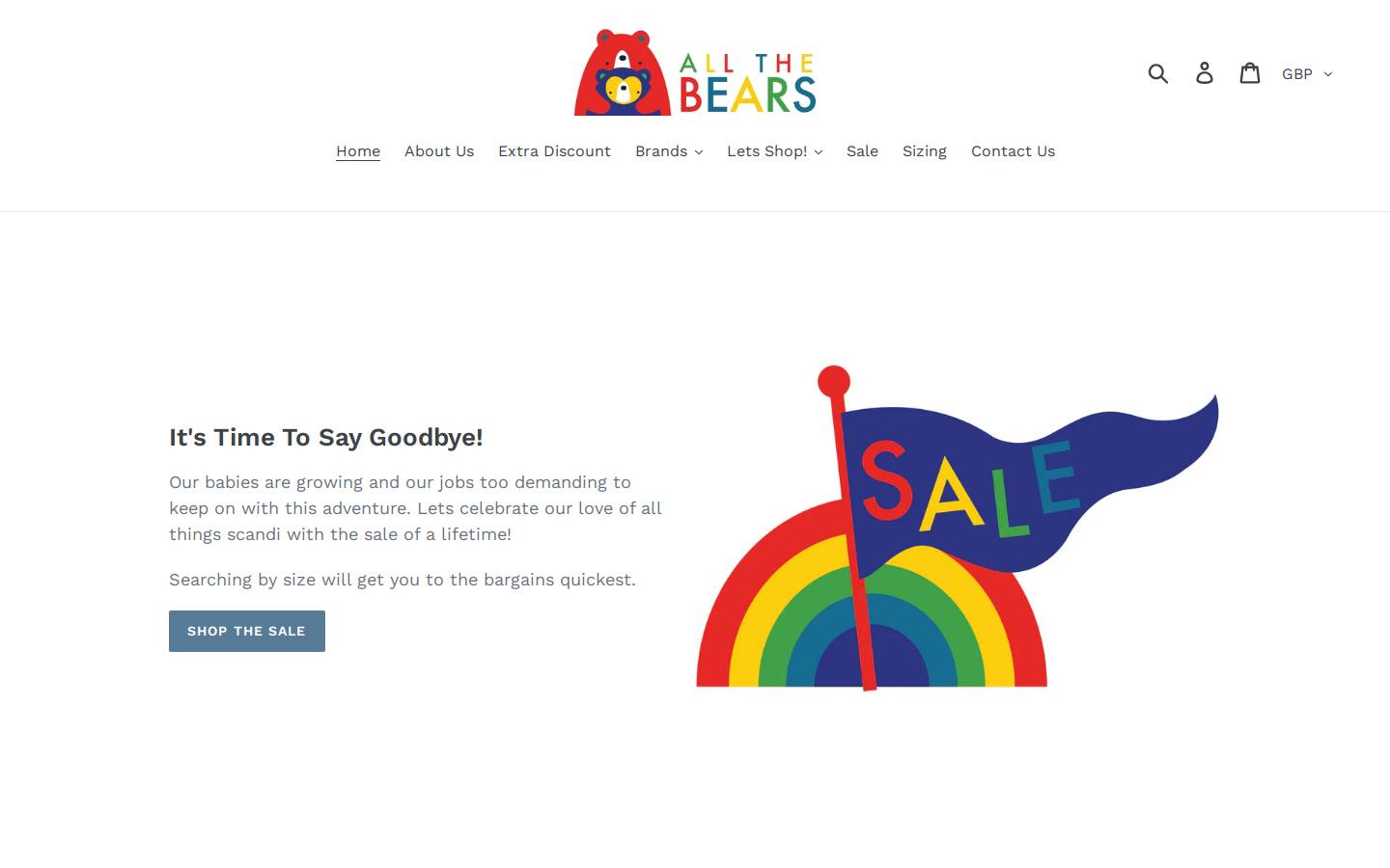 allthebears.com homepage screenshot