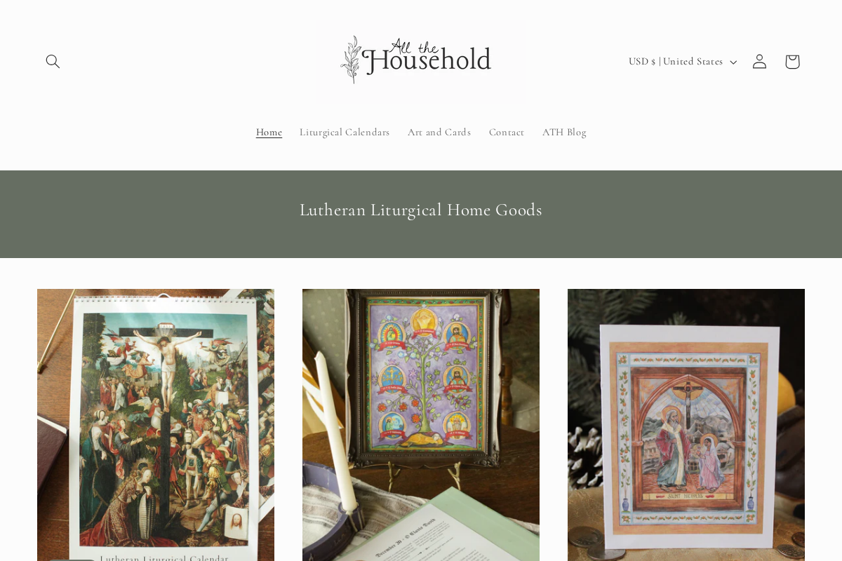 allthehousehold.shop homepage screenshot