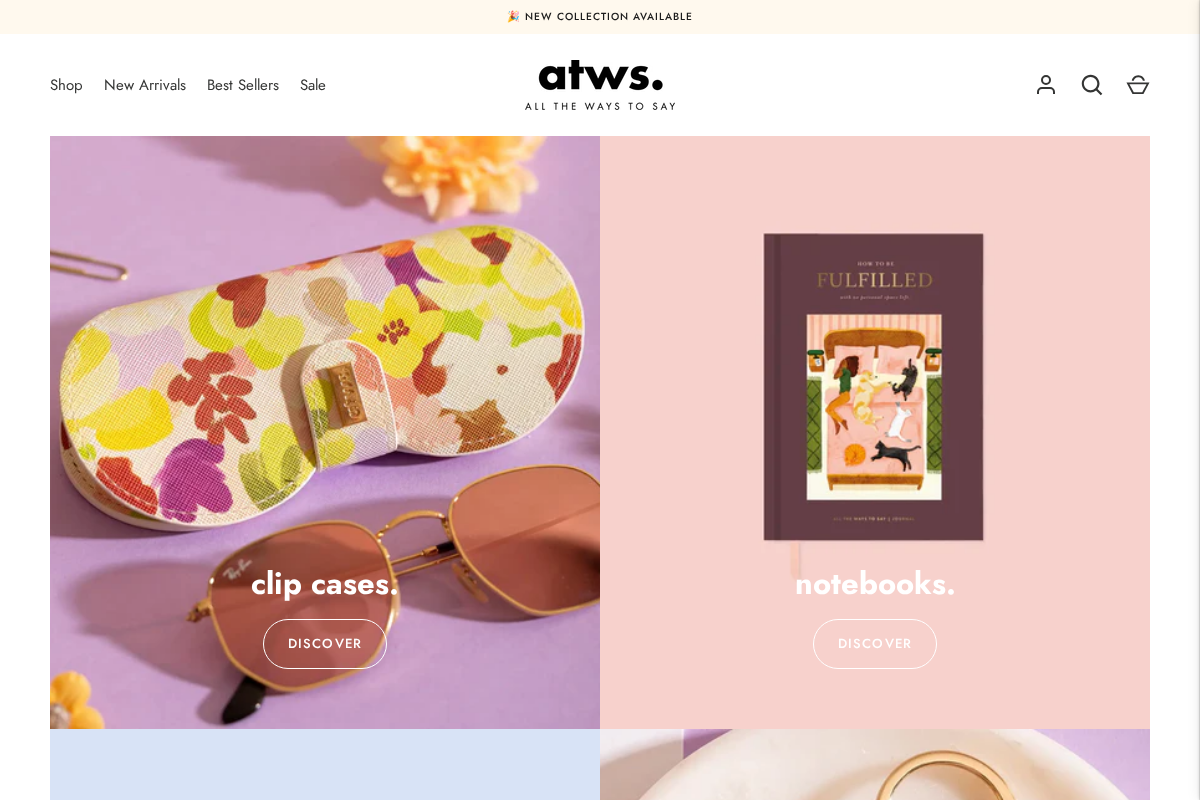 Allthewaystosay homepage screenshot