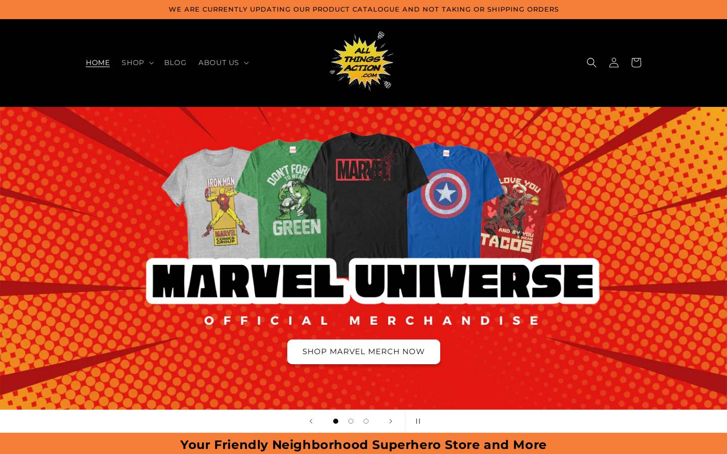 allthingsaction.com homepage screenshot