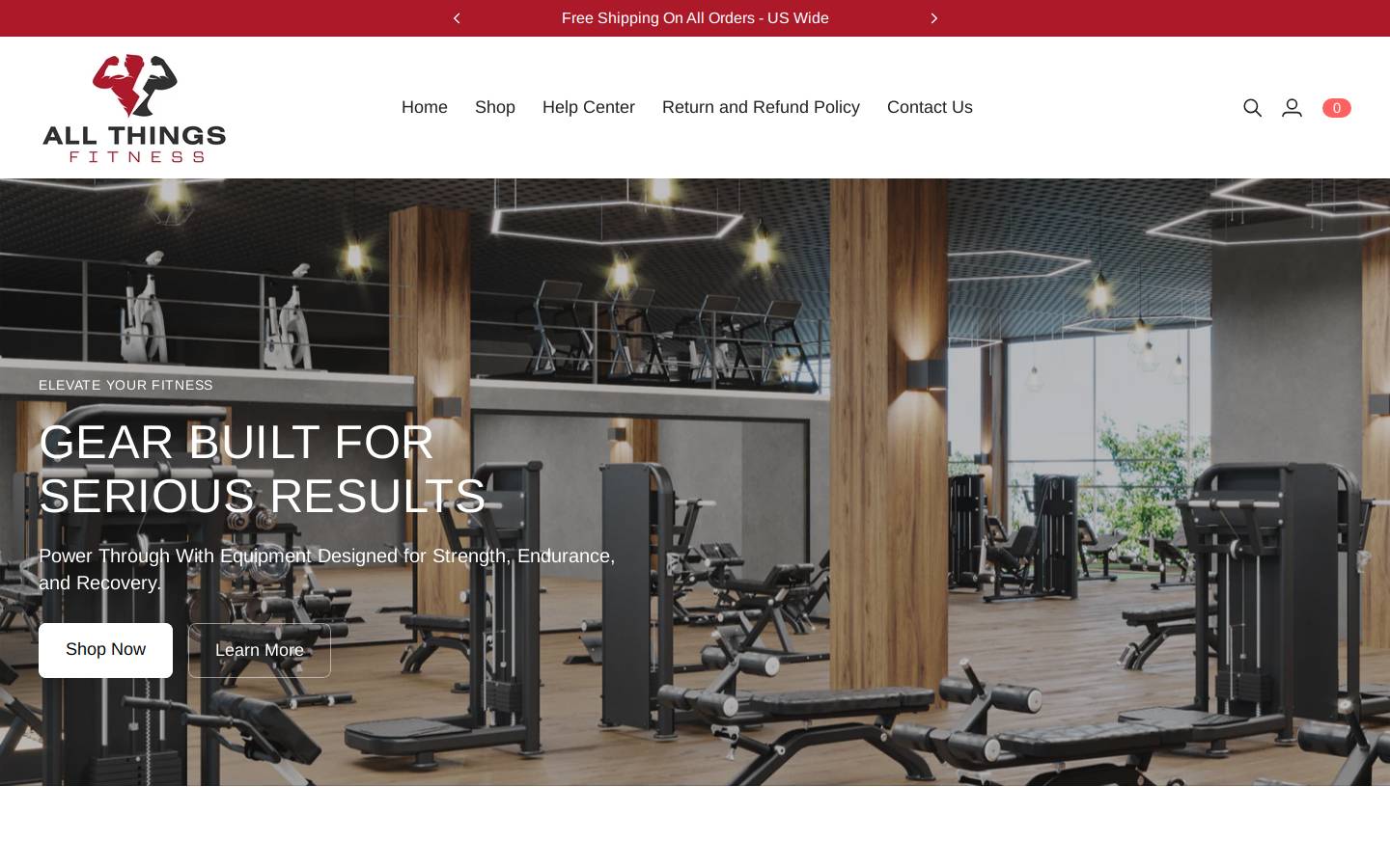 allthingsfitness1.com homepage screenshot