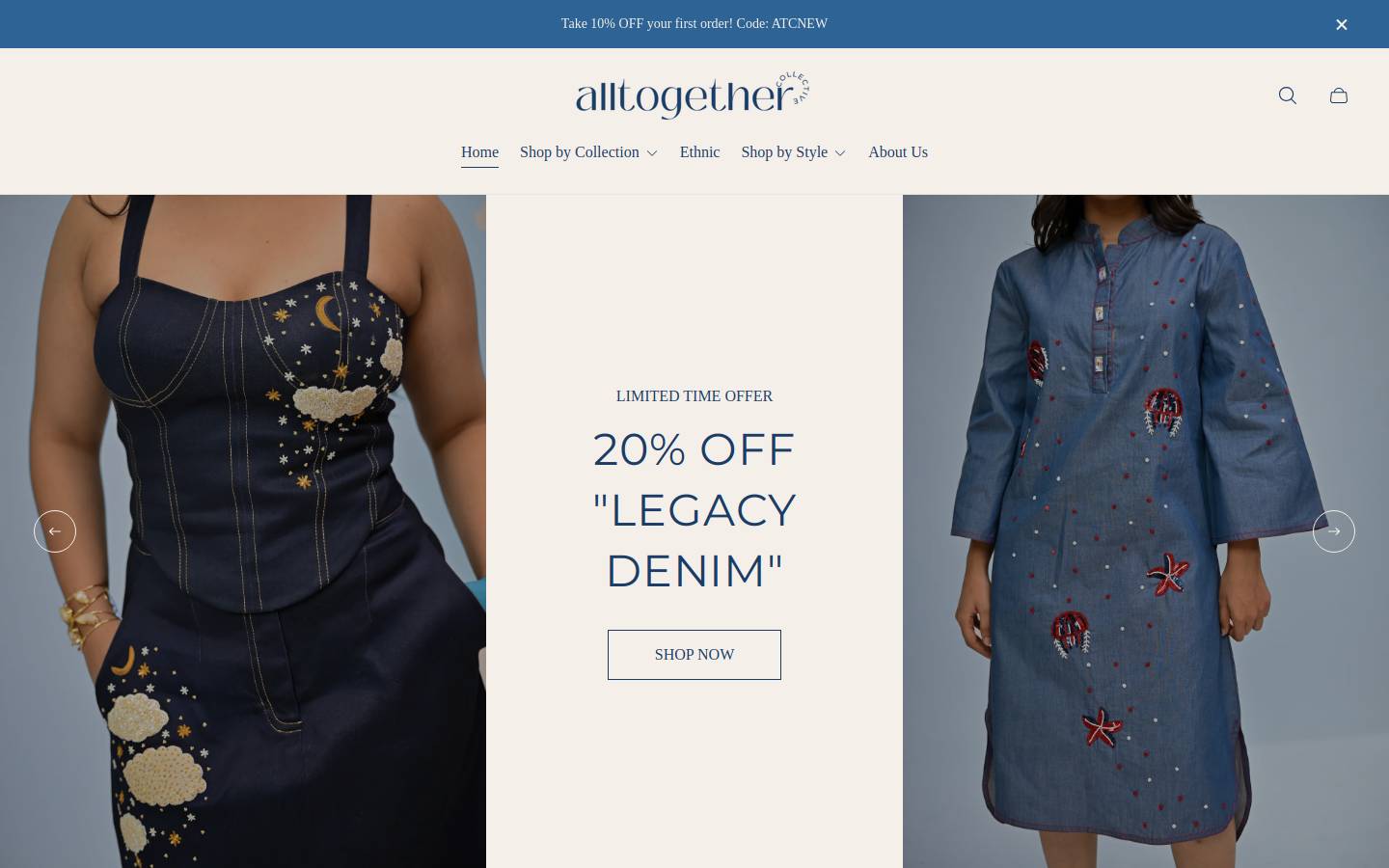 alltogethercollective.com homepage screenshot