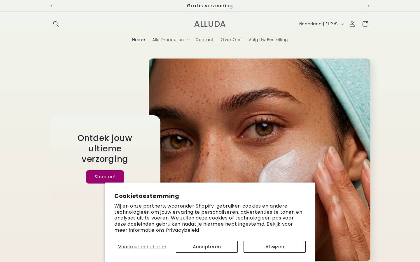 alluda.nl homepage screenshot